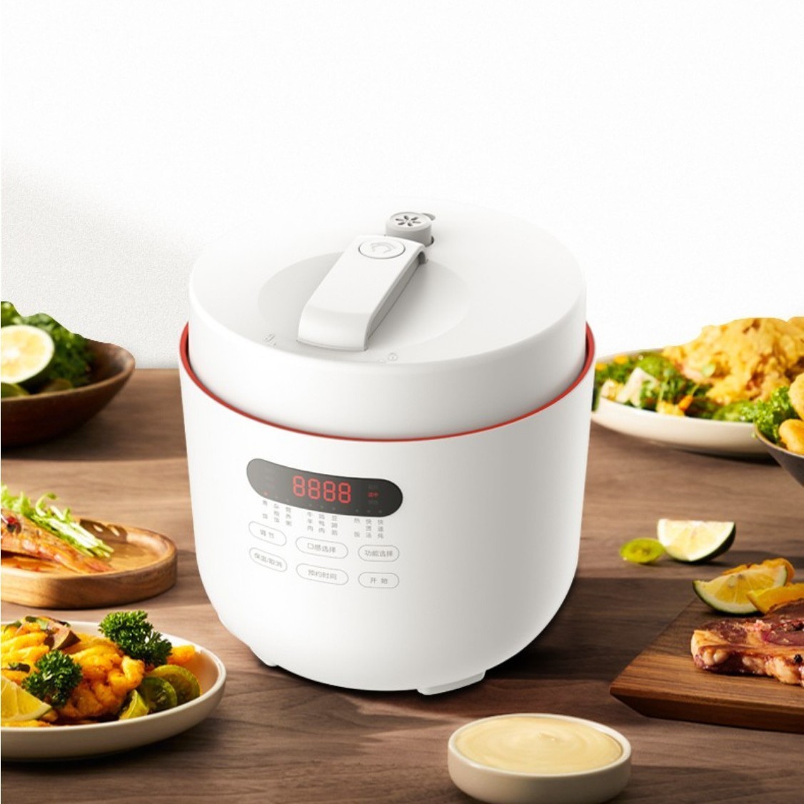 定制出口电压力锅多功能高压炖煮5L大容量不粘锅内胆图2