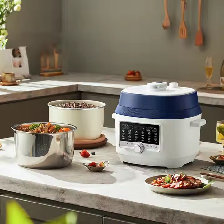电压力锅多功能高压炖煮5L大容量不粘锅内胆支持跨境定制图3