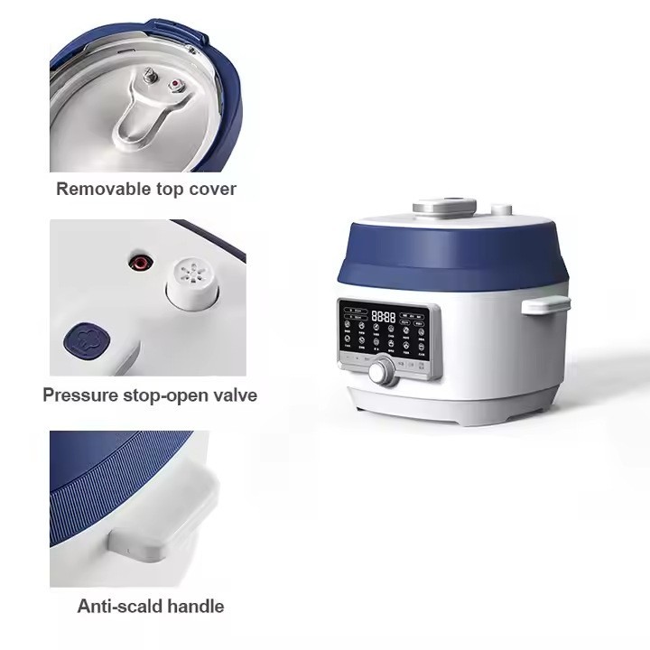 电压力锅多功能高压炖煮5L大容量不粘锅内胆支持跨境定制图4
