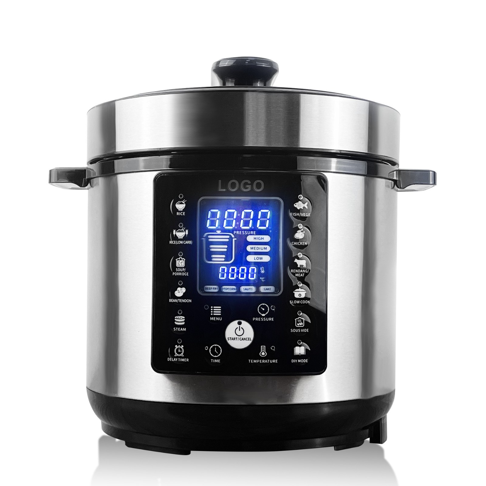 定制电压力锅家用双数码多功能5L-6L智能高压锅出口压力锅图5