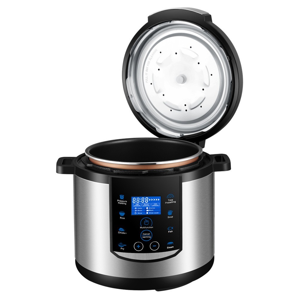 定制外贸多功能电压力锅家用5L6L大容量智能电高压锅跨境工厂出口图2