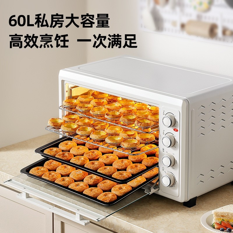 电烤箱家用烤箱烘焙专用大型60升大容量多功能智能商用专用烘焙机图2