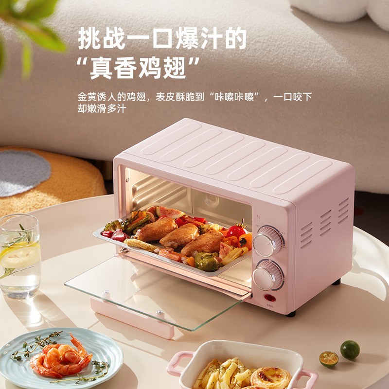 定制家用电烤箱多功能12L升迷你烤箱全自动小型烘焙蛋糕蒸烤箱图3