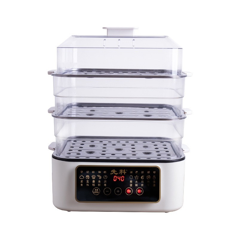 跨境电蒸锅多功能家用三层新款大容量不锈钢蒸煮炖一体2025蒸汽锅图5