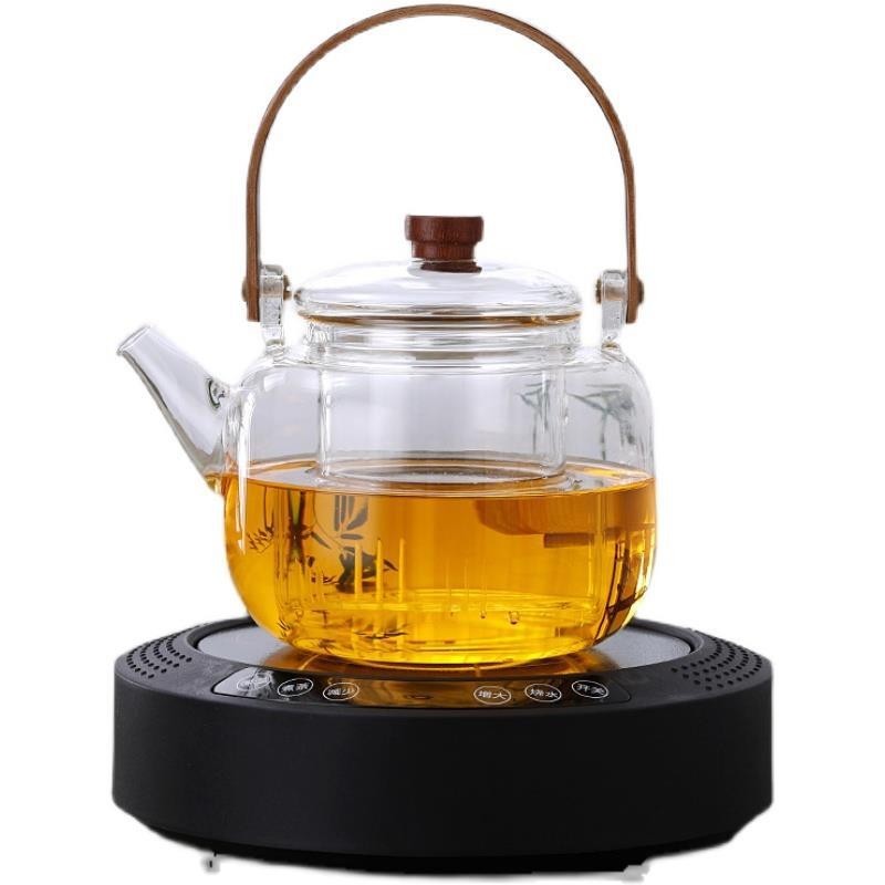 厂家定制电陶炉 巧茗家用光波煮茶器茶壶套装小型玻璃电陶炉图2