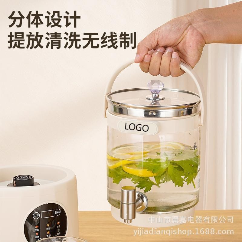 多功能养生壶大容量电水壶玻璃家用保温壶分体式水壶外贸快速加热图3