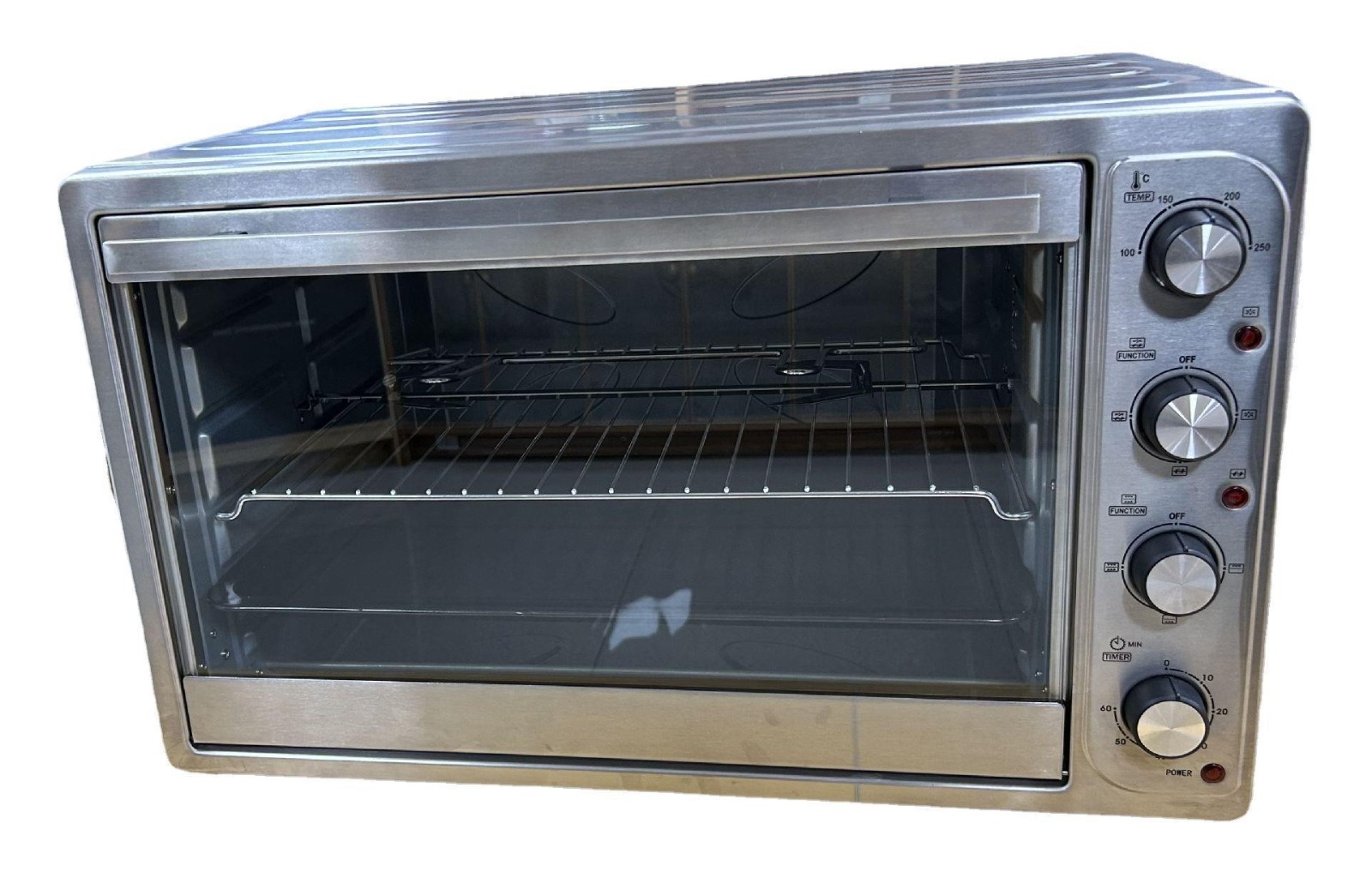 大容量烤箱机械屏多功能可视烤箱源头工厂银色图5