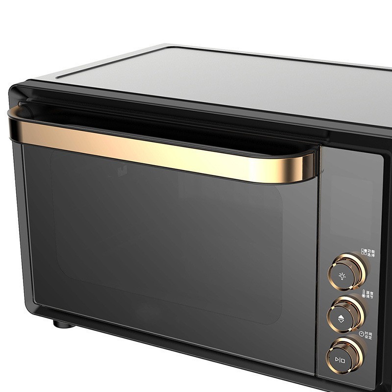 30L新款数码电子式大容量全自动多功能可视无油对流烤箱一体机图2