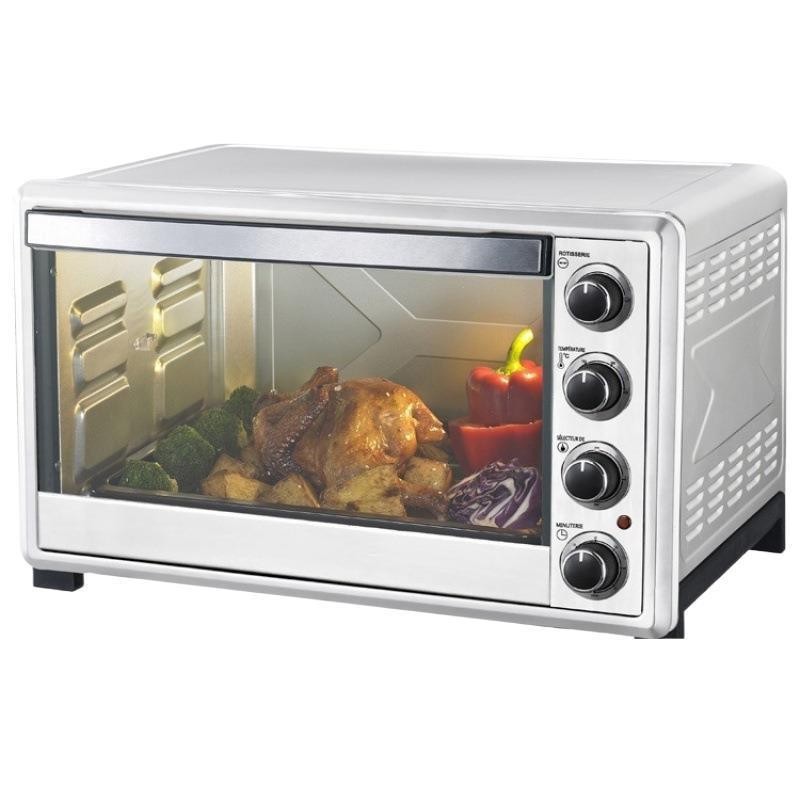 60L白色款大容量全自动多功能可视无油烘焙外贸烤箱智能家用图2