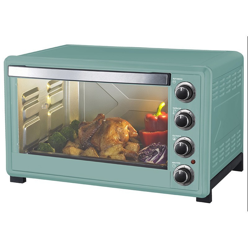 60L白色款大容量全自动多功能可视无油烘焙外贸烤箱智能家用图4