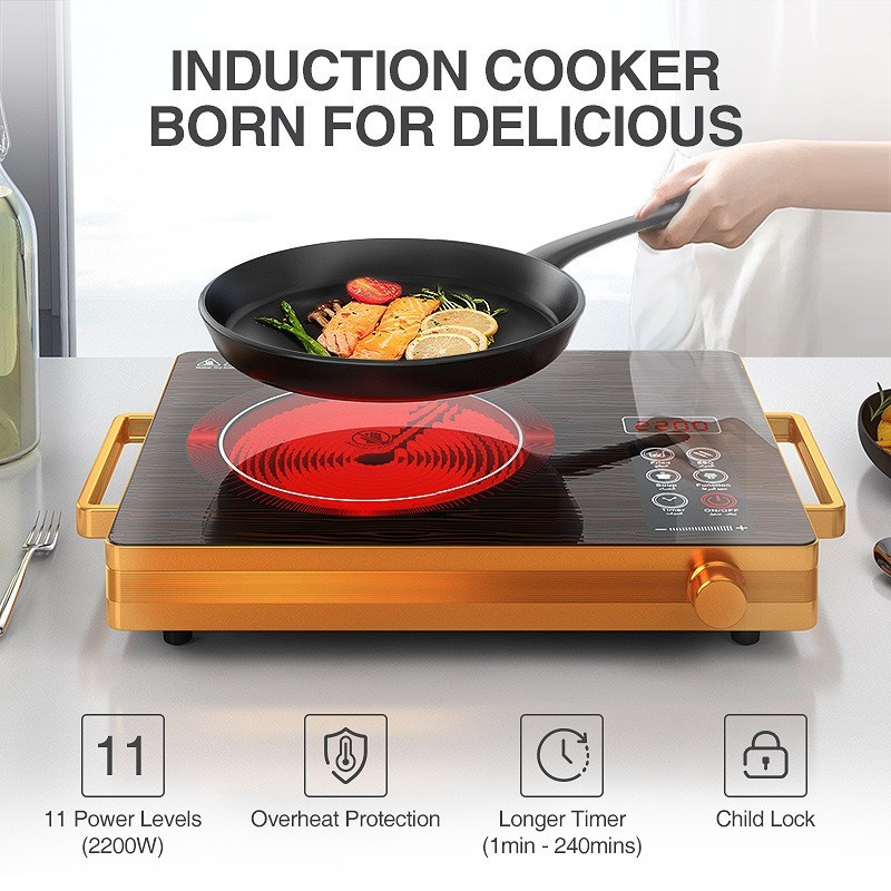 家用电陶炉光波炉电热炉厂家大功率2200W外贸不挑锅图3