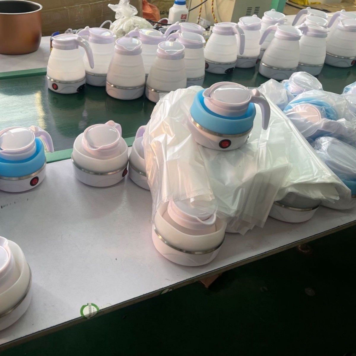 折叠水壶便携式硅胶电水壶迷你可伸缩旅游家用烧水壶出差电水壶图2