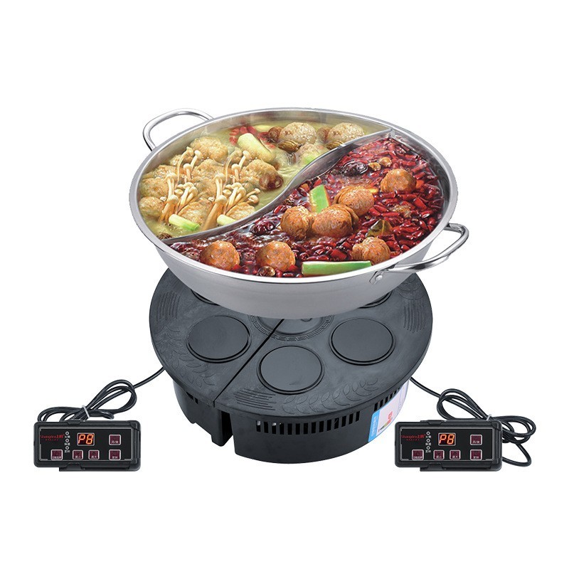 上的商用电磁炉3000W 鸳鸯火锅电磁炉串串香火锅饭店专用加工定制图4