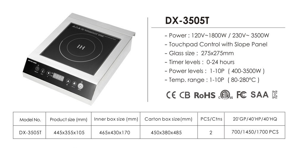 大功率电磁炉商用家用平炉按键双风扇散热台式炉3500w图4