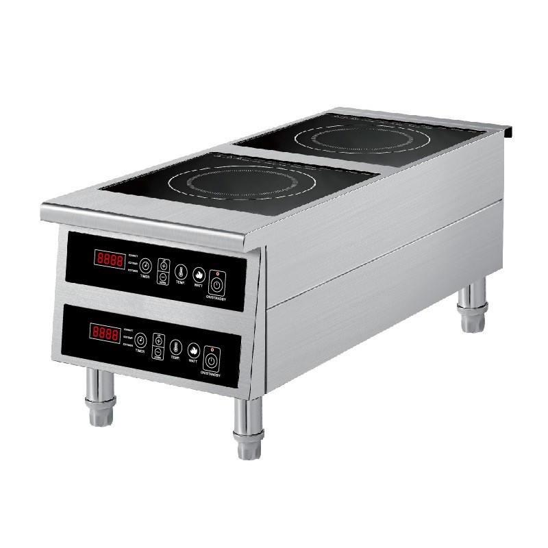 商用电磁炉双头双灶食堂餐厅酒店商用火锅爆炒煮汤多功能图2