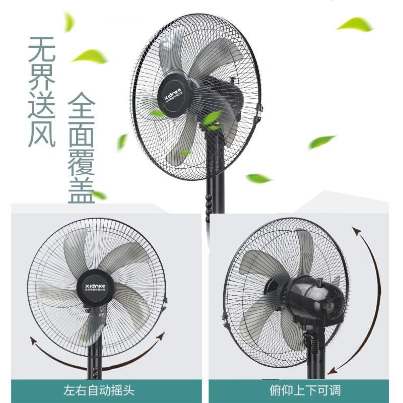 工厂定制电风扇家用 遥控立式落地扇 带定时静音大风壁扇跨境图2