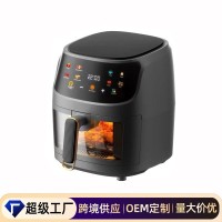 跨境Air frye大容量8L智能空气炸锅家用多功能110V电炸锅