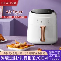 工厂定制OEM代工空气炸锅多功能电炸锅6L8Lairfryer英文速炸炸鸡
