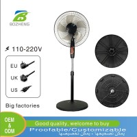 跨境出口16寸家用落地扇立式循环风力静音摇头电风扇FAN厂家