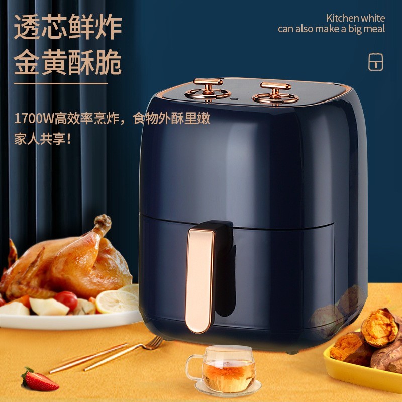 定制贴牌代加工空气炸锅家用黄金容量全自动机械式电炸锅跨境外贸图4