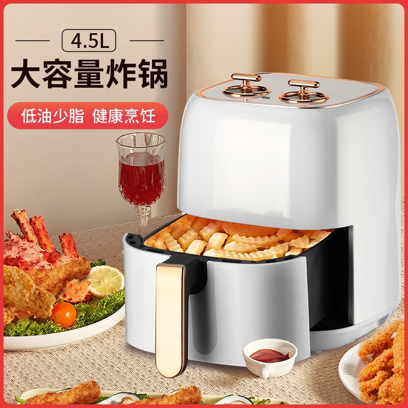 定制贴牌代加工空气炸锅多功能机械式家用智能黄金容量电炸锅跨境图3