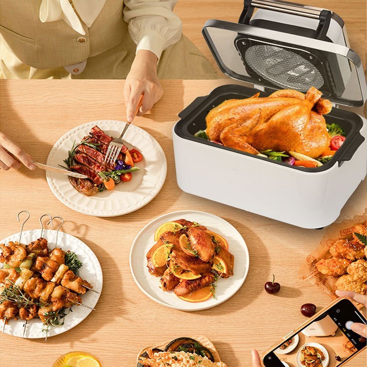 2025年新款空气炸锅Airfryer可视多功能薯条机活动促销礼品电炸锅图2