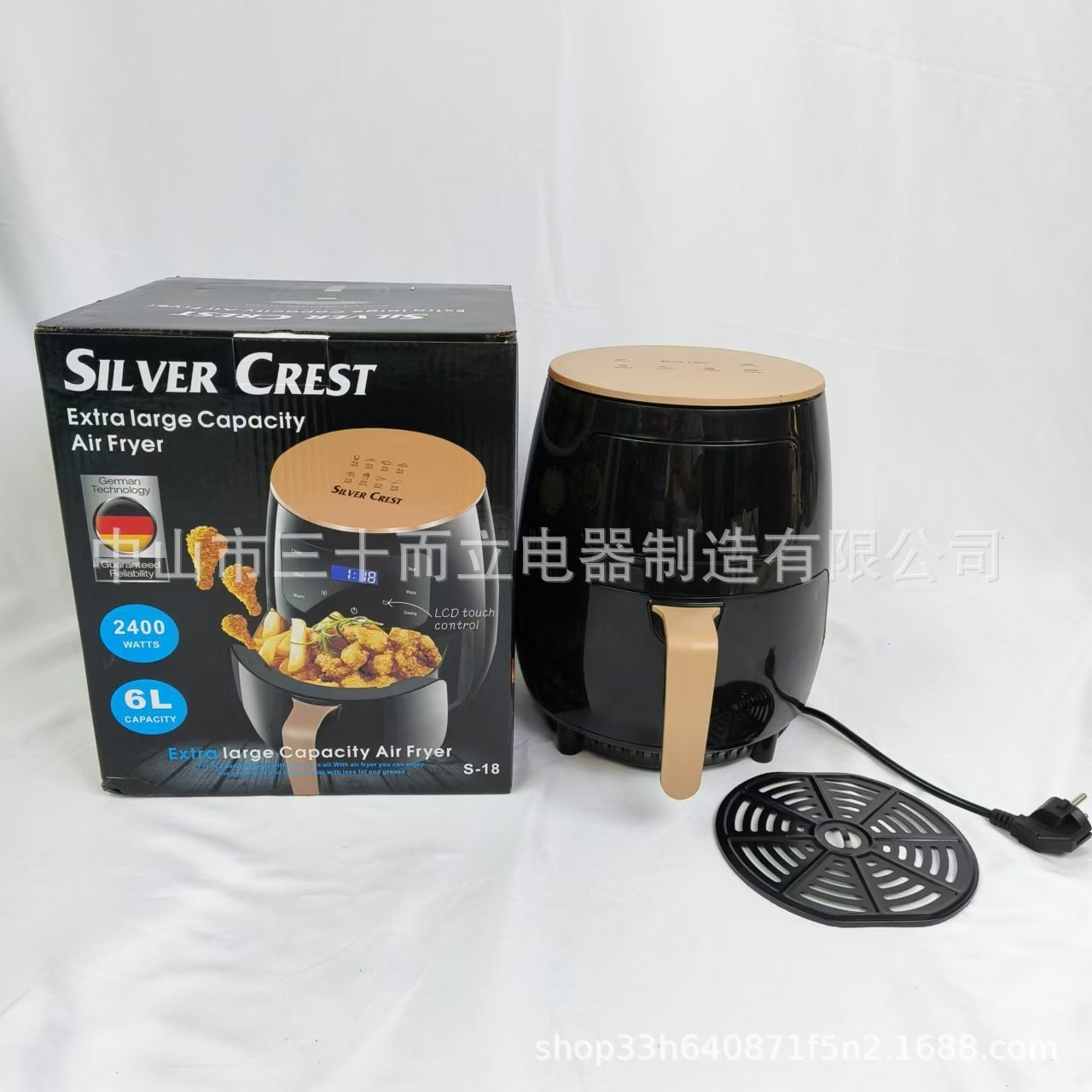 出口6L Air fryer多功能智能触屏烤箱大容量空气炸锅电炸锅薯条机图3