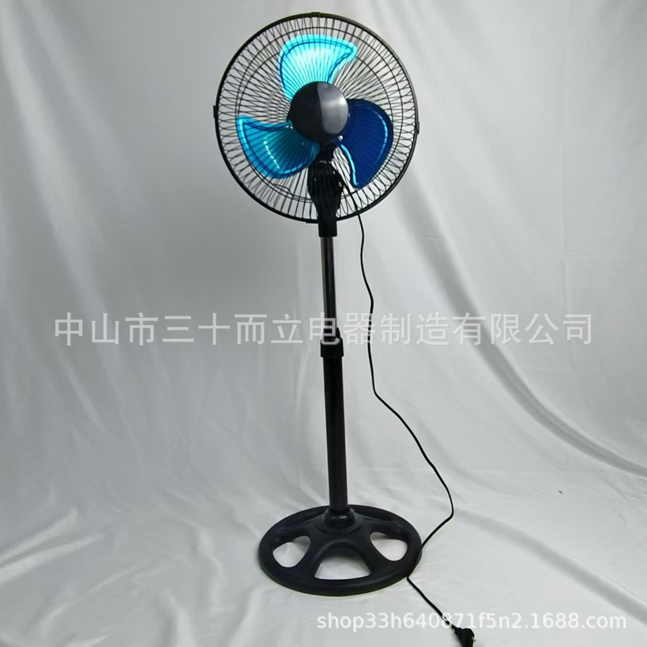 10寸儿童扇三合一落地扇110V220V铁网铝叶立式摇头10-inch fan图4