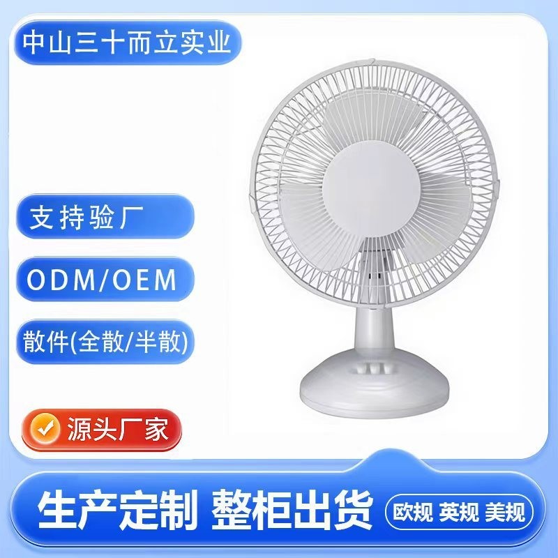 源头工厂风扇跨境专供风扇轻重定制加工12寸台扇外贸OEMODM电风扇
