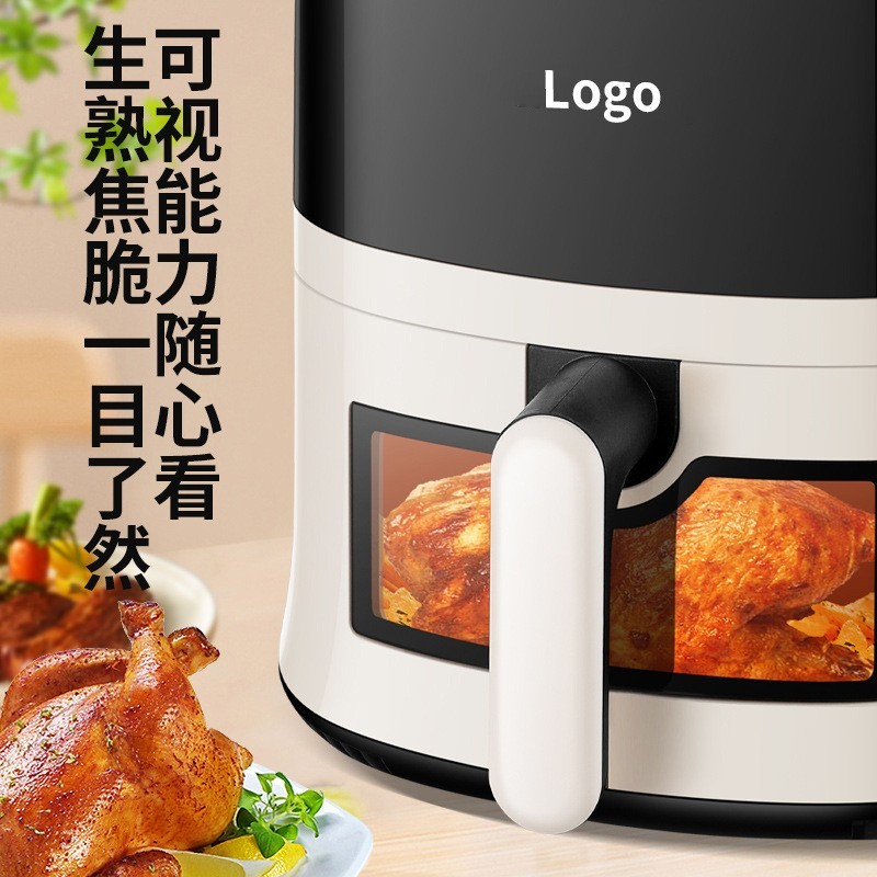定制外贸出口空气炸锅家用可视电炸锅低脂电烤箱一体多功能薯条机图2