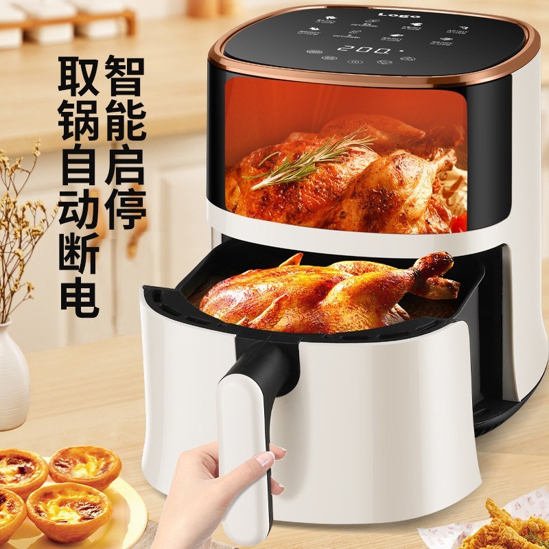 外贸英文空气炸锅家用110V220V电烤箱一体机多功能全自动智能新款图3