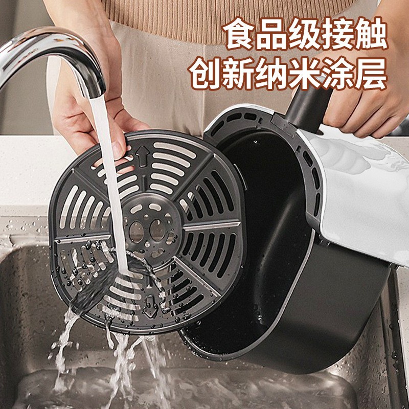 外贸英文空气炸锅家用110V220V电烤箱一体机多功能全自动智能新款图2