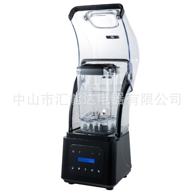 新款外贸英文版触屏款带隔音罩冰沙机厂家可做各种语言静音图5