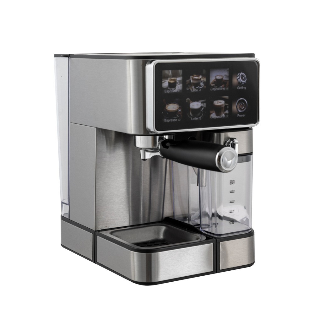 外贸咖啡机带奶罐半自动家用触屏意式浓缩咖啡机泵压式高压萃取图5