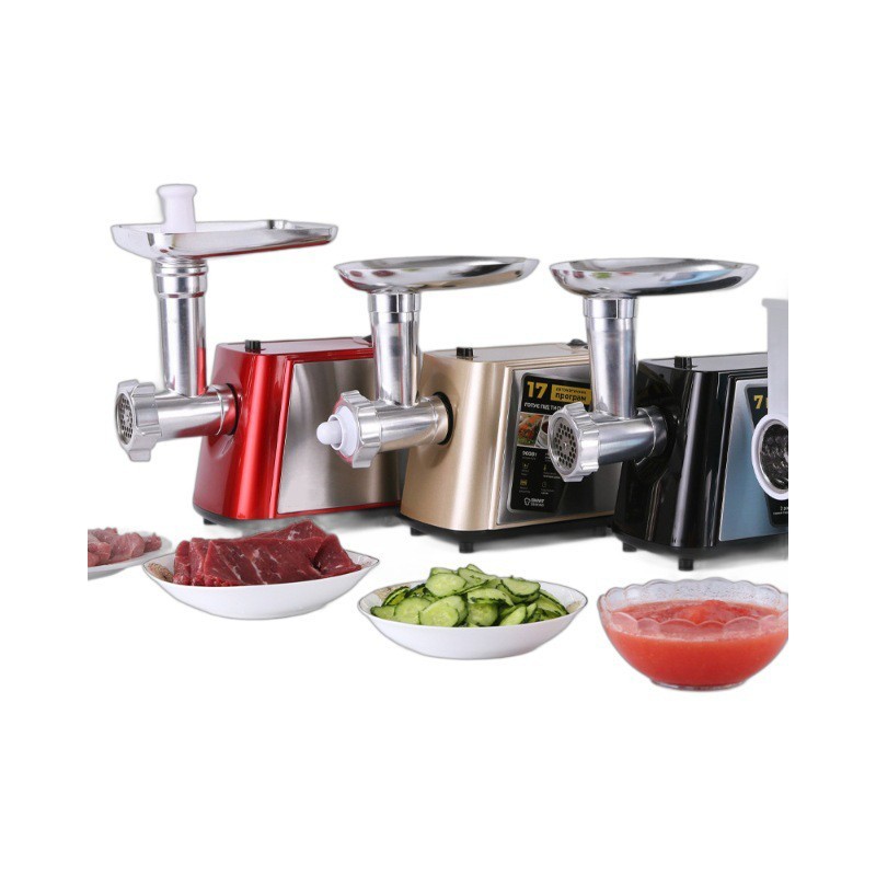 跨境多功能电动绞肉机绞辣椒碎肉馅220V欧规定制可切菜绞肉灌肠机图5