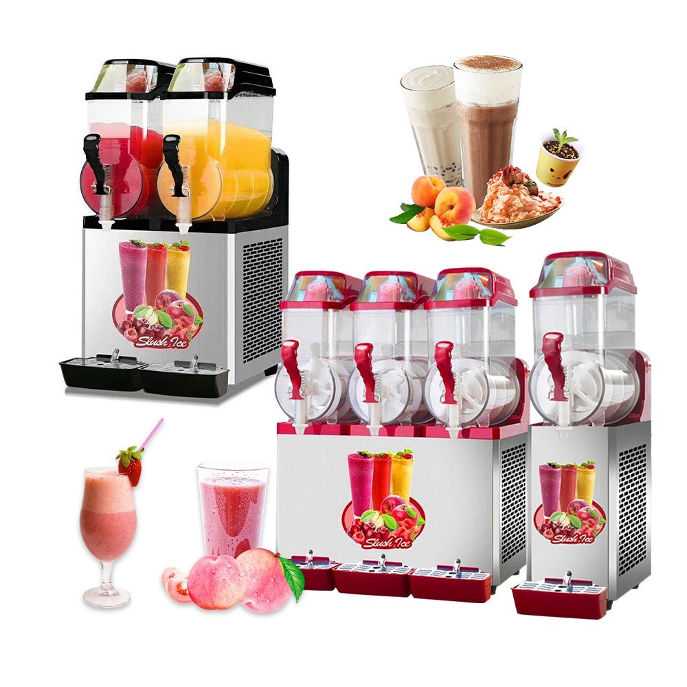 商用奶茶店冰沙机雪融机奶茶饮品店雪蓉果味饮料冰沙全自动冰沙机图2