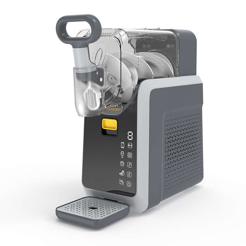 小型家用冷饮雪泥机雪融机自动清洗黑白屏冰沙饮料机奶昔机刨冰机图6