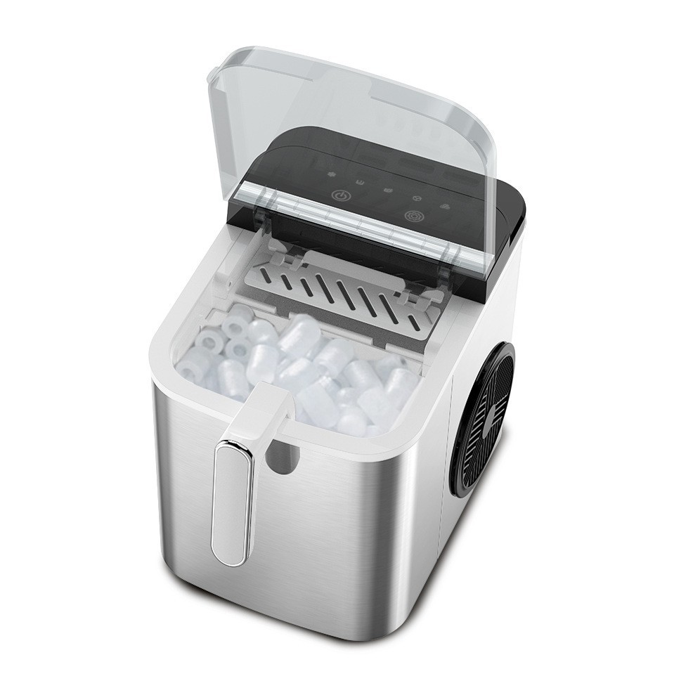 12KG家用全自动制冰机商用摆摊奶茶店制冰机器小型宿舍冰块机图6