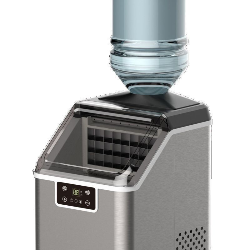 欧规美规小型制冰机上置水箱自动清洗全冰箱家用冰块制作圆冰碎冰图2