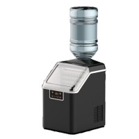 欧规美规小型制冰机上置水箱自动清洗全冰箱家用冰块制作圆冰碎冰