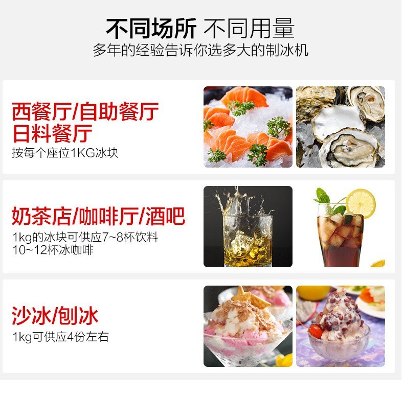 制冰机商用奶茶店大产量全自动方冰奶茶设备月牙冰210KG图2