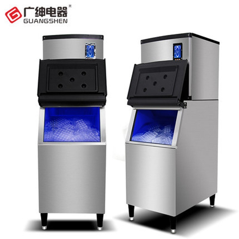 制冰机商用奶茶店大产量全自动方冰奶茶设备月牙冰210KG图3