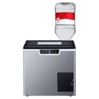 跨境出口欧美小型商用家用台式35公斤方碎冰制冰机一体