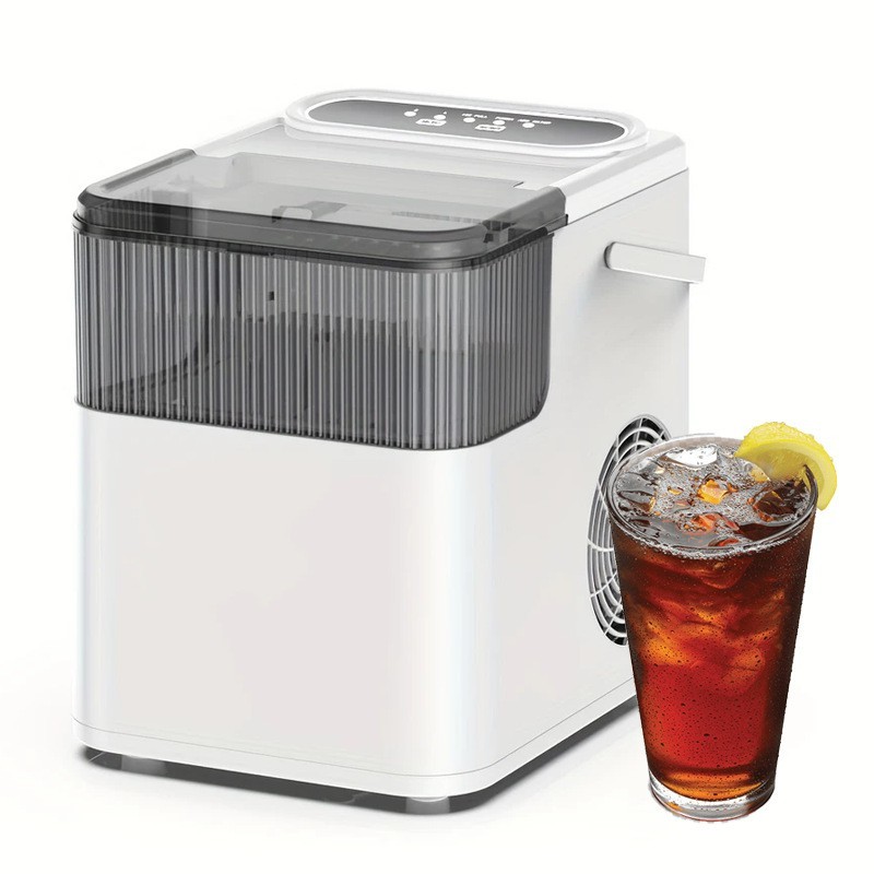 制冰机台面碎咀嚼冰机 触屏操作 一天制冰35磅 可拆卸水箱冰篮图2