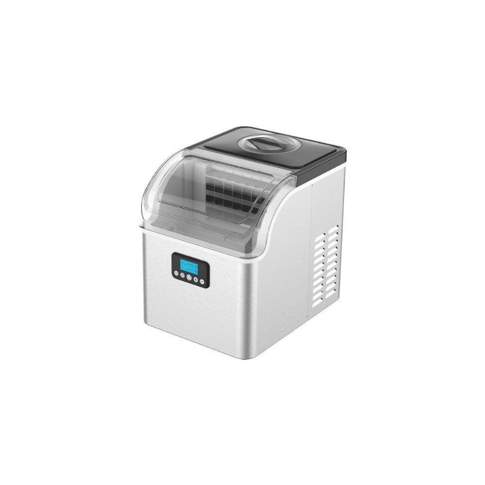 外贸可定制奶茶店台面制冰机25kg/24H手动加水自动清洁3档冰厚度图5