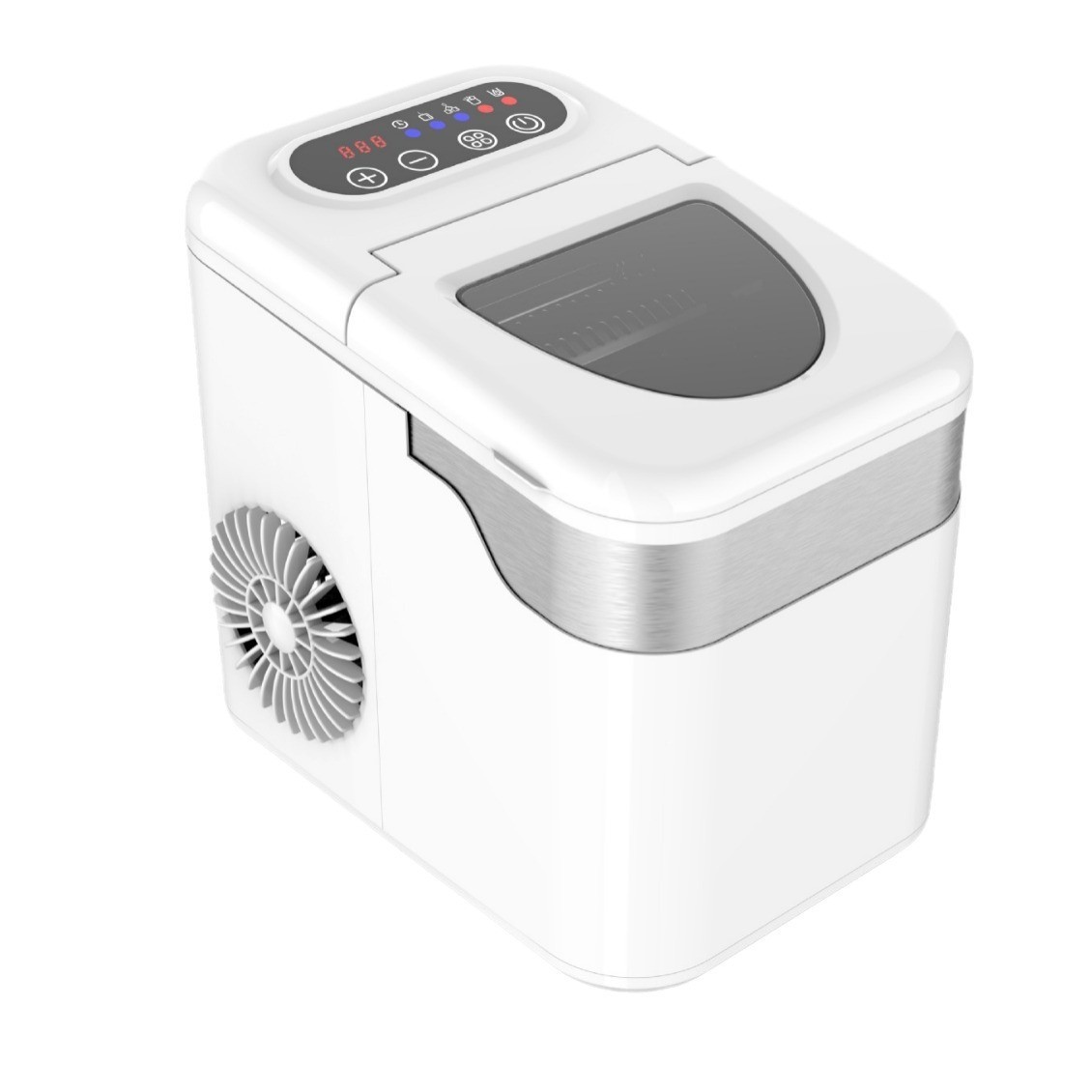 跨境定制家用小型制冰机自动清洗功能全自动制冰机带缺水冰满提示图5