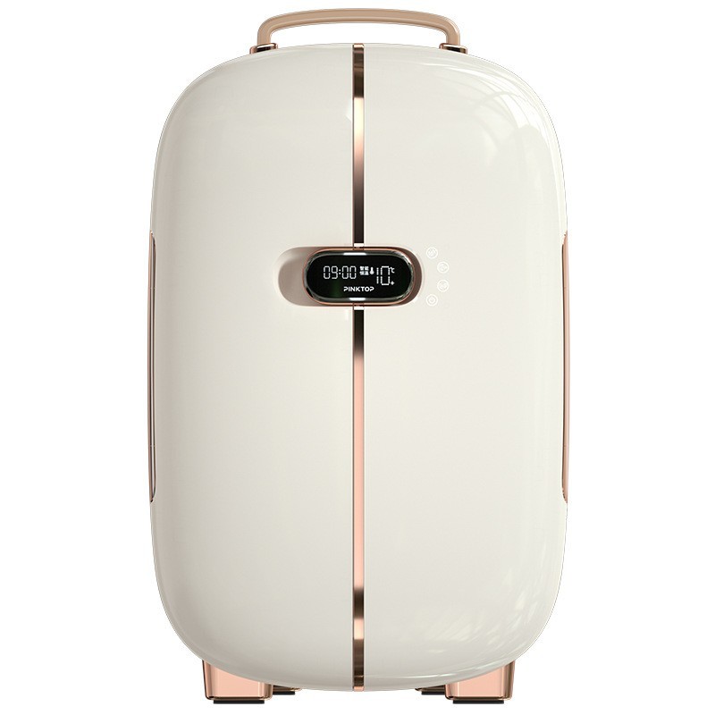 定制美妆冰箱 12L复古手提冰箱 双门数显迷你化妆品冰箱定制图3