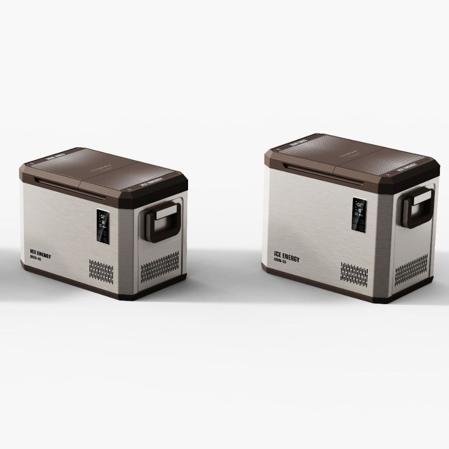 ODM定制长途货车压缩机冰箱48升金属面板冷冻冷藏双温区户外冰箱图2