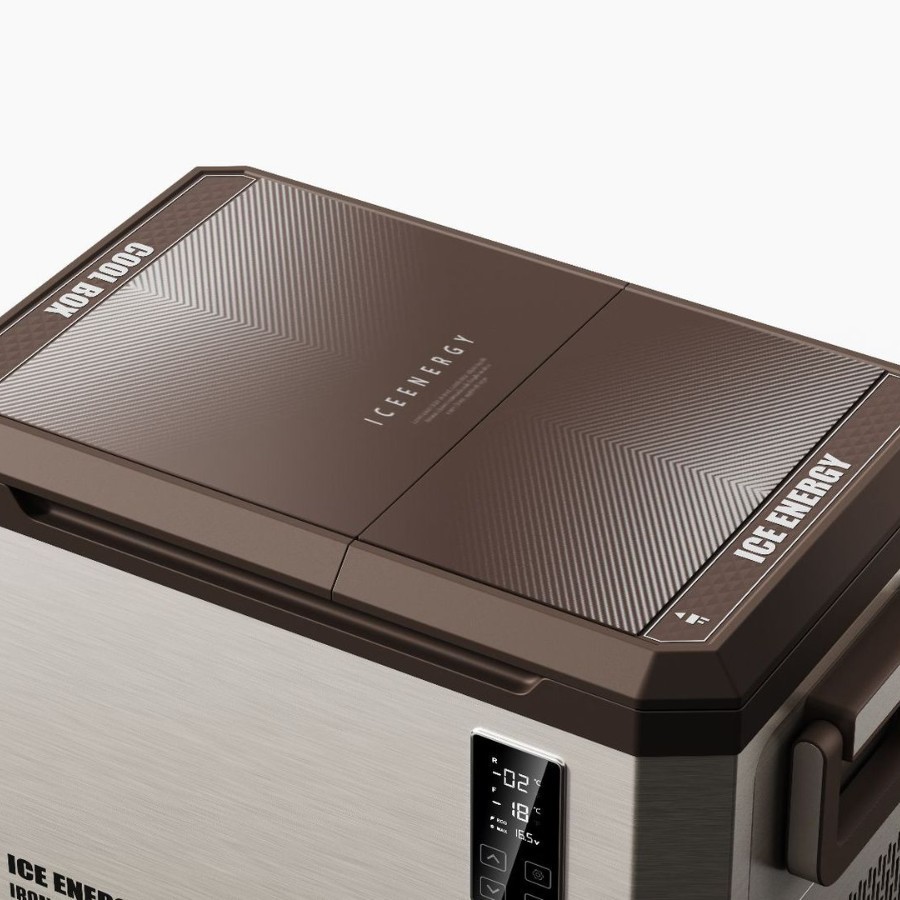 ODM定制长途货车压缩机冰箱48升金属面板冷冻冷藏双温区户外冰箱图4