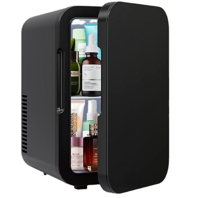 跨境欧美全英文6L迷你小型办公室寝室学生冷暖车家两用台式小冰箱图2